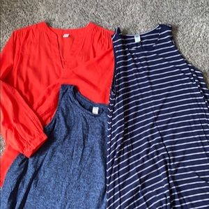 Old Navy Set - dress, shirt and tank